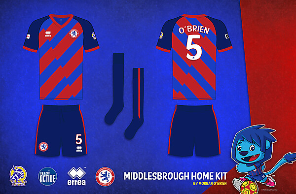 Middlesbrough Home Kit 005 by Morgan OBrien 