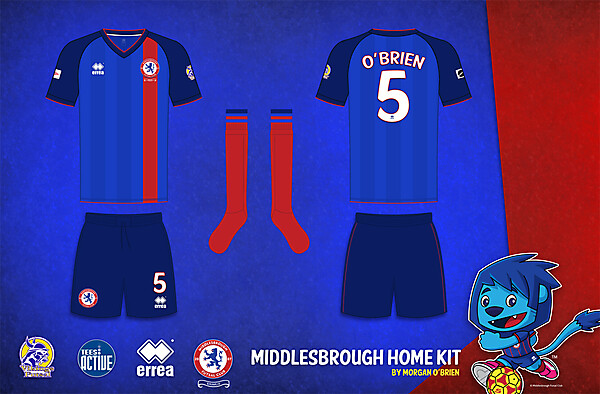 Middlesbrough Home Kit 007 by Morgan OBrien