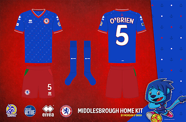 Middlesbrough Home Kit 011 by Morgan OBrien