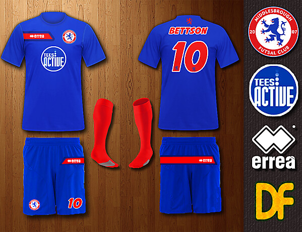 Middlesbrough Futsal Kits 2013 home