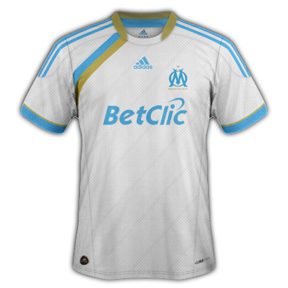 Marseille kits with Adidas designs
