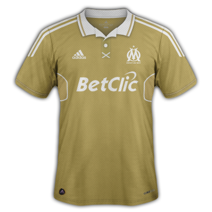 Marseille kits with Adidas designs