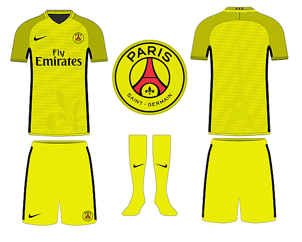PSG Yellow Kits Concept