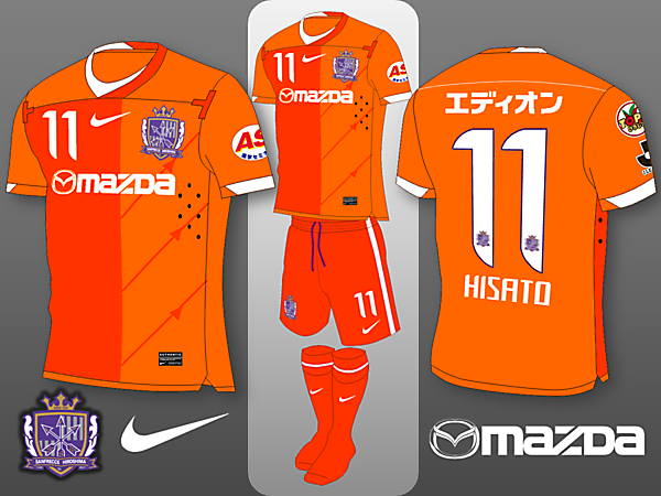 Sanfrecce Hiroshima Nike Away Kit Concept