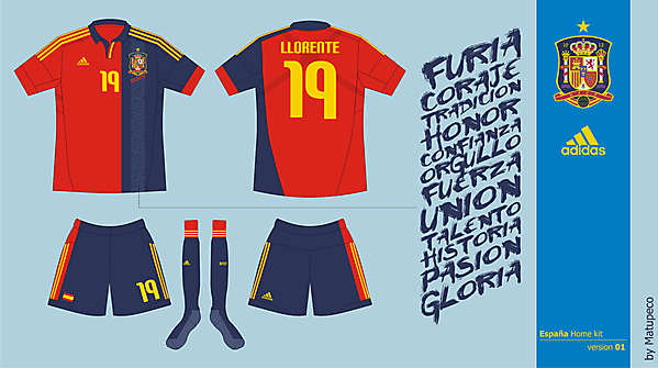 Selección Nacional de España Home kit version 01