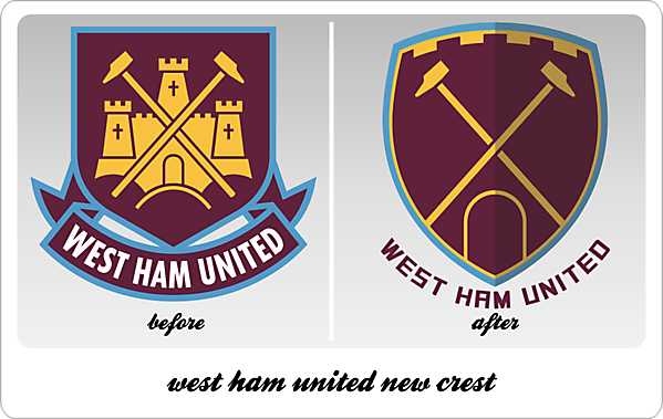 wesy ham united new crest