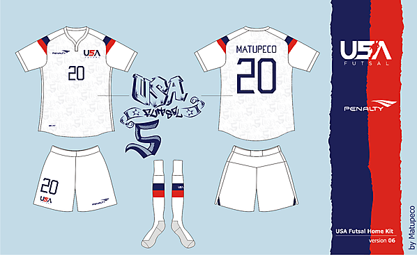 USA Futsal Home kit Version 06