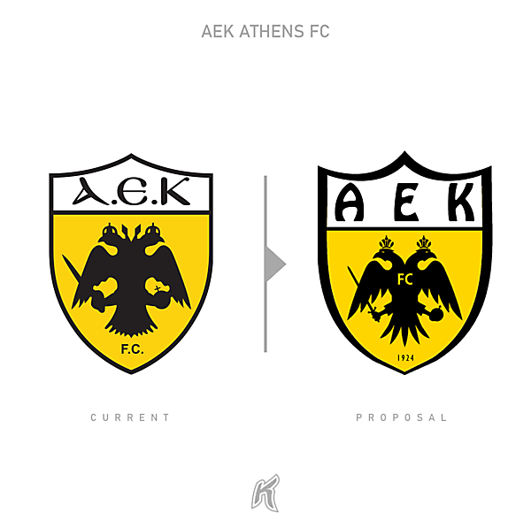 AEK Athens FC Logo Redesign