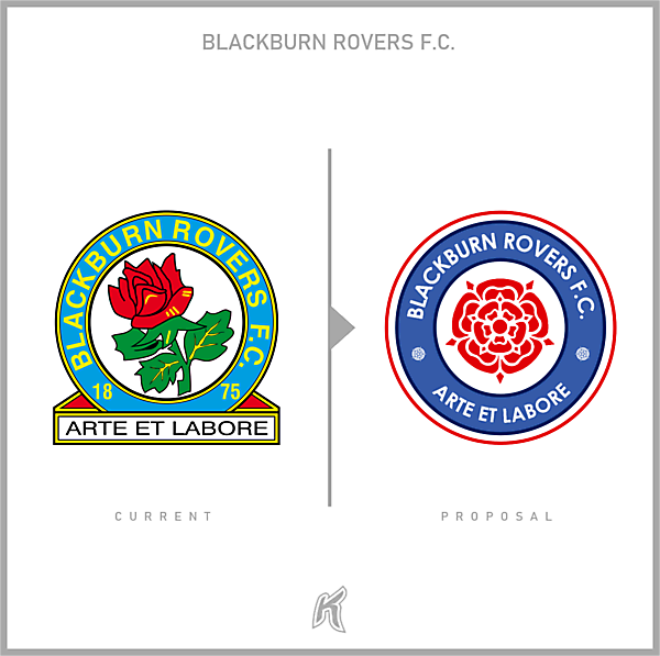 Blackburn Rovers FC Logo Redesign