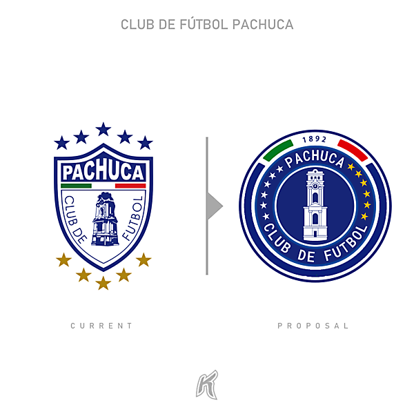 CF Pachuca Logo Redesign