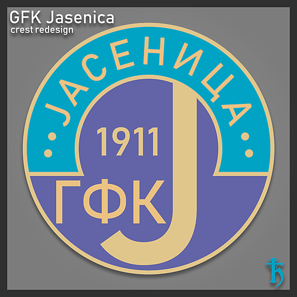 GFK Jasenica 1911 - crest redesign