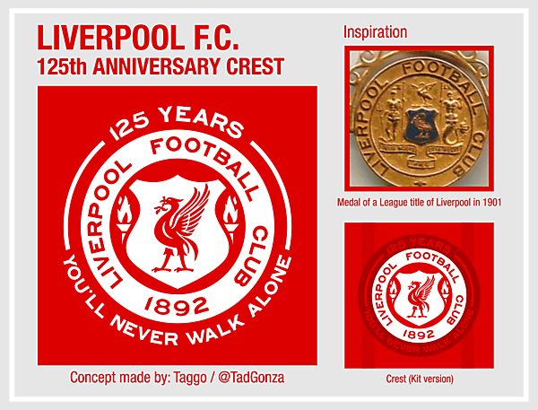 Liverpool F.C. 125th Crest concept