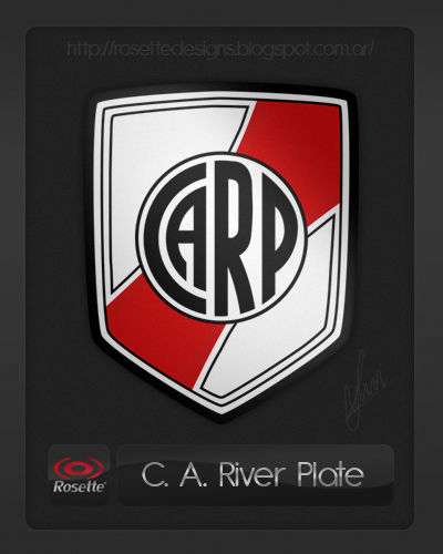 Re-designed logo of River Plate