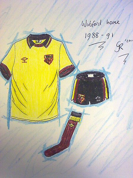 Watford home kits recent history