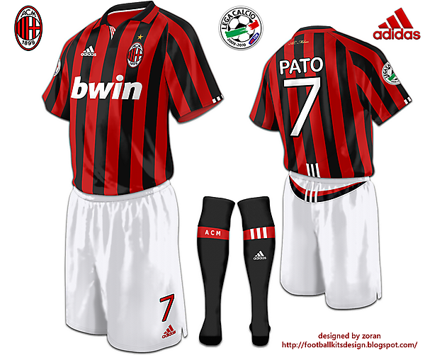 A.C. Milan fantasy home modified version