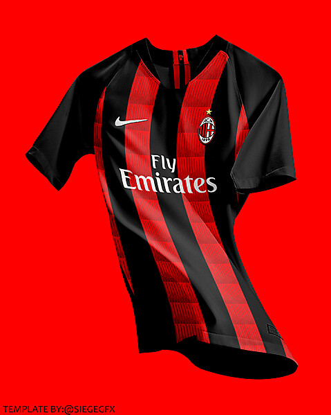 AC Milan home jersey concept