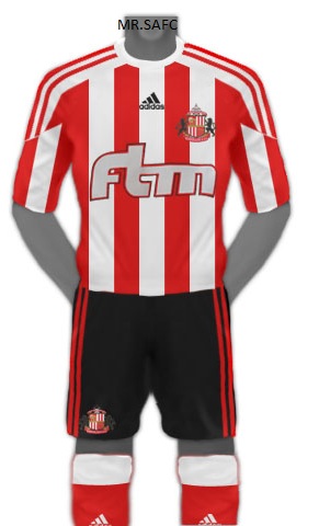 Adidas Sunderland Home kit 2011/2012