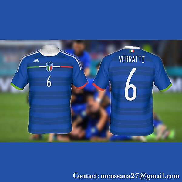 Italia national football team hypothetical match jersey