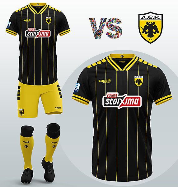 AEK Athens FC Third kit with Capelli Sport (Concept 2020/21)