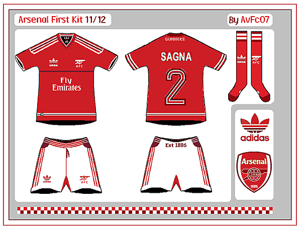 Arsenal First & Change Kits