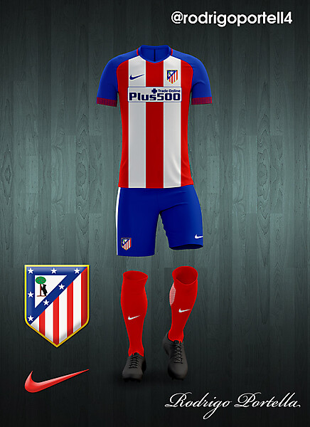 Atlético de Madrid 2016-17 home kit concept.