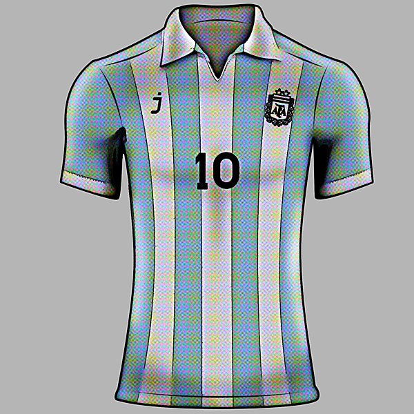 Argentina home jersey - retro style by J-sports
