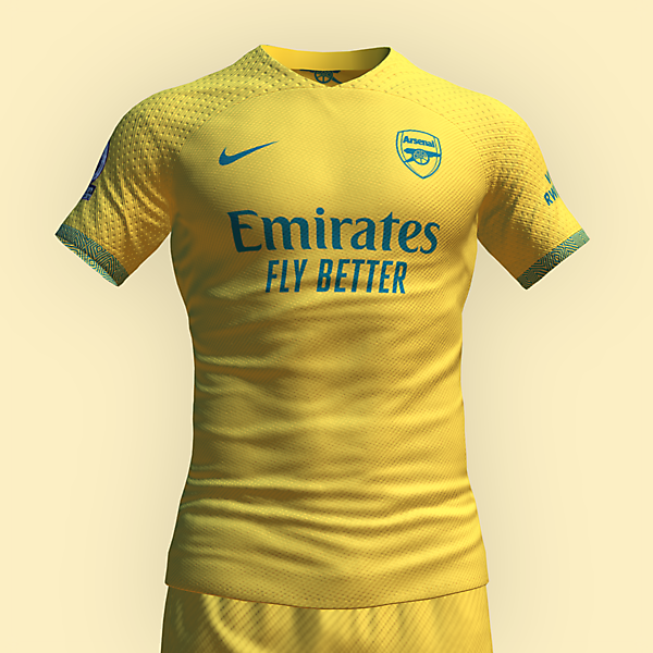 Arsenal yellow nike kit online