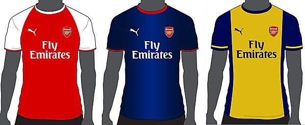 Arsenal Puma 14/15 (Home-Away-Third)