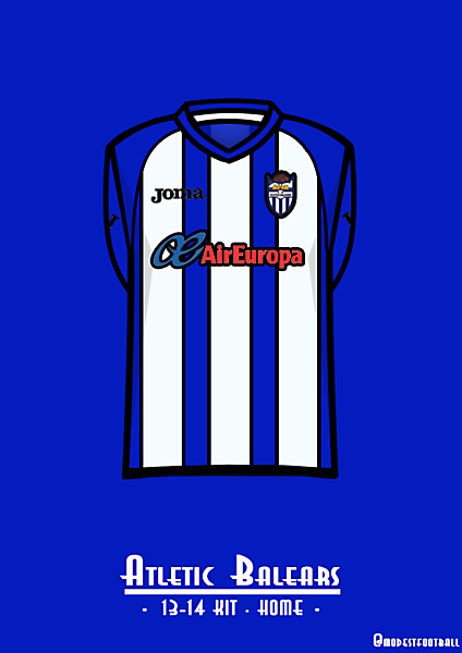 Atlètic Balears home kit 13-14