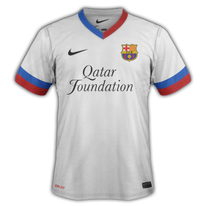 barcelona white jersey