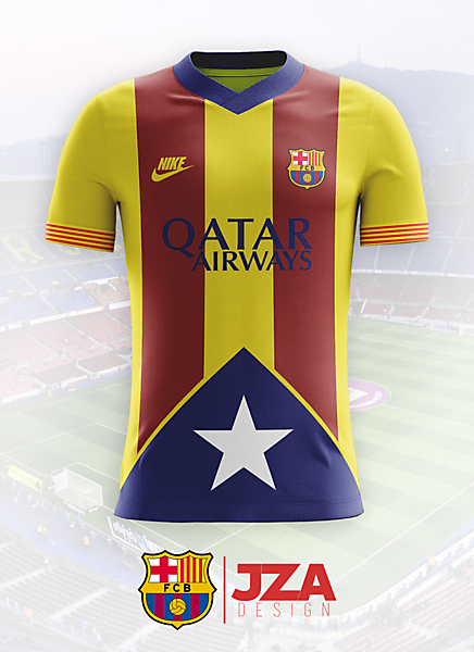 Barcelona Catalan Flag Away Shirt