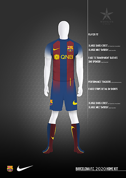 Barcelona FC 2020 Home Kit Concept - Nike