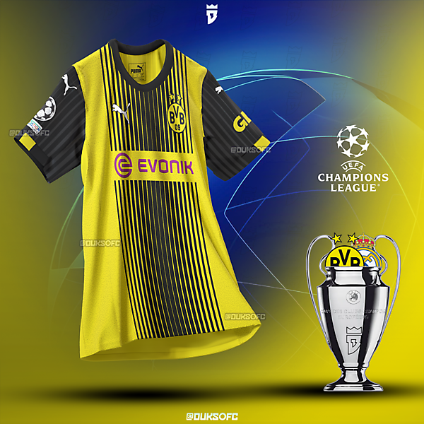 Dortmund champions league kit 2025