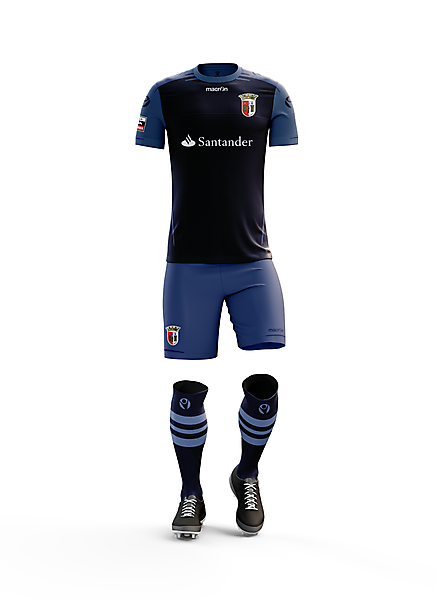 Braga F.C. Away Kit for 2017 18 Season with Macron