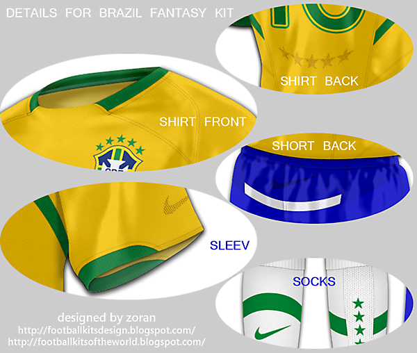 Brazil World Cup 2010 fantasy home details