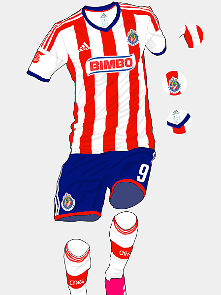 Chivas Guadalajara 15-16 Home Kit