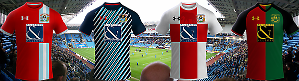Coventry City Fc / Under Amour Model Away, Third Kit 2017