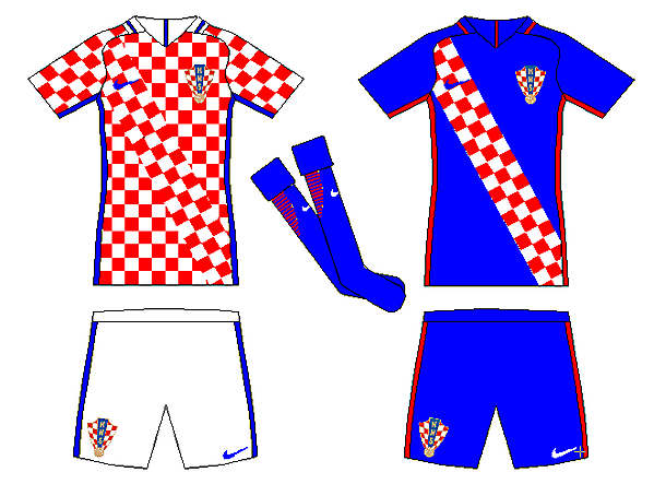 Croatia Home and Away Kits