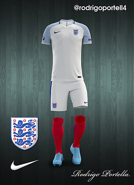 England UEFA Euro 2016 home kit
