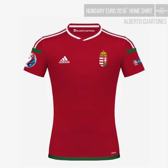 Hungary Uefa Euro 16 Home Shirt Final