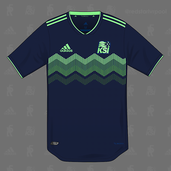 Iceland adidas Bonus Shirt 2018 - Northern Lights Colourway