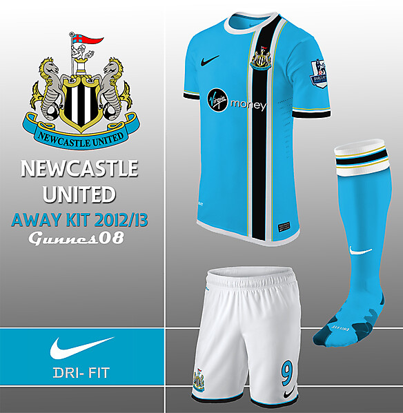 New Castle United Away Kit 2012-13