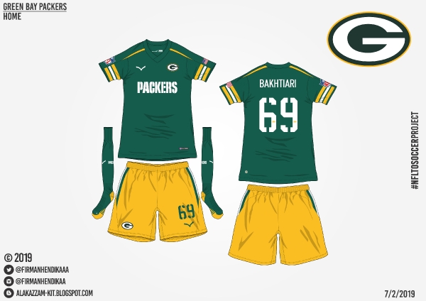 #NFLtoSoccerProject - Green Bay Packers (Home)