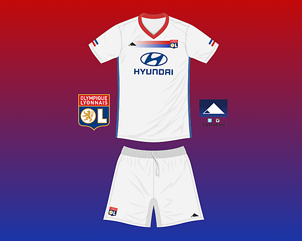 Olympique Lyon Home kit, own design