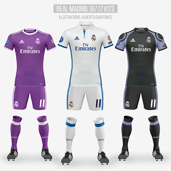 Real Madrid 16/17 Kits