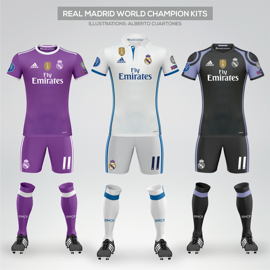 Real Madrid World Champions Kits