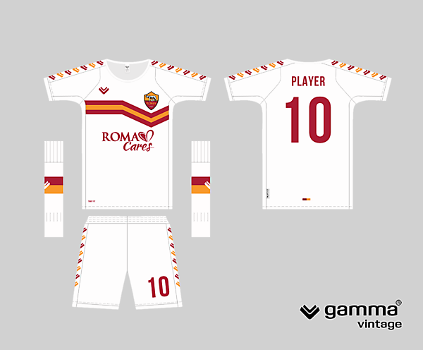roma away kit in a simplistic template