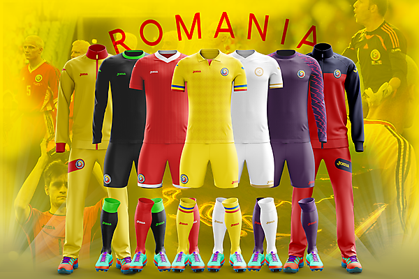 Romania x Joma - 2017-18 kits