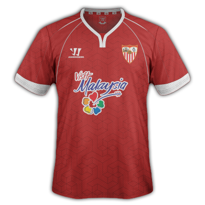 Sevilla Away kit for 2015/16 with Warrior