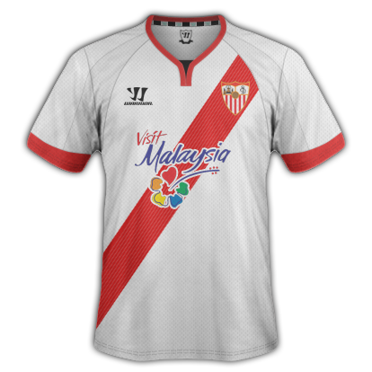 Sevilla Home kit for 2015/16 with Warrior
